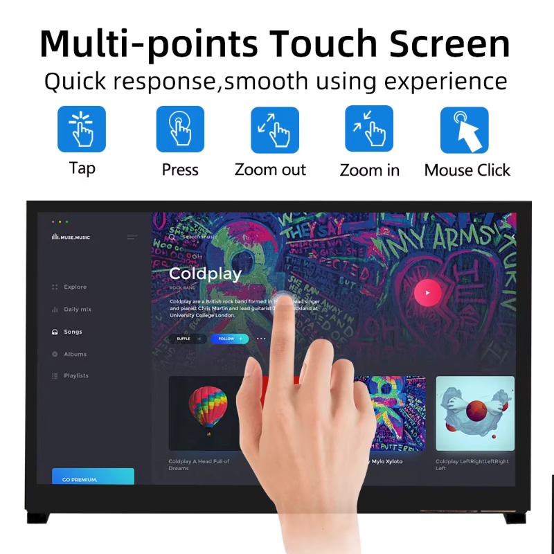 10.1 Inch IPS 1024*600 LCD Dis - đánh giá và giá Raspberry Pi 10.1 Inch Capacitive Touch Screen Ips