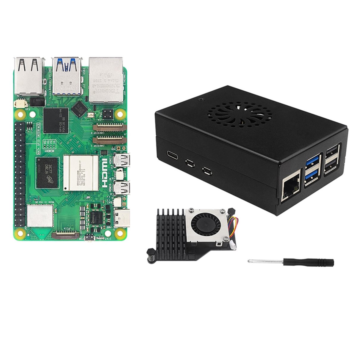 X14A& For IRasptek Starter Kit - đánh giá và giá Raspberry Pi 5 8Gb Board