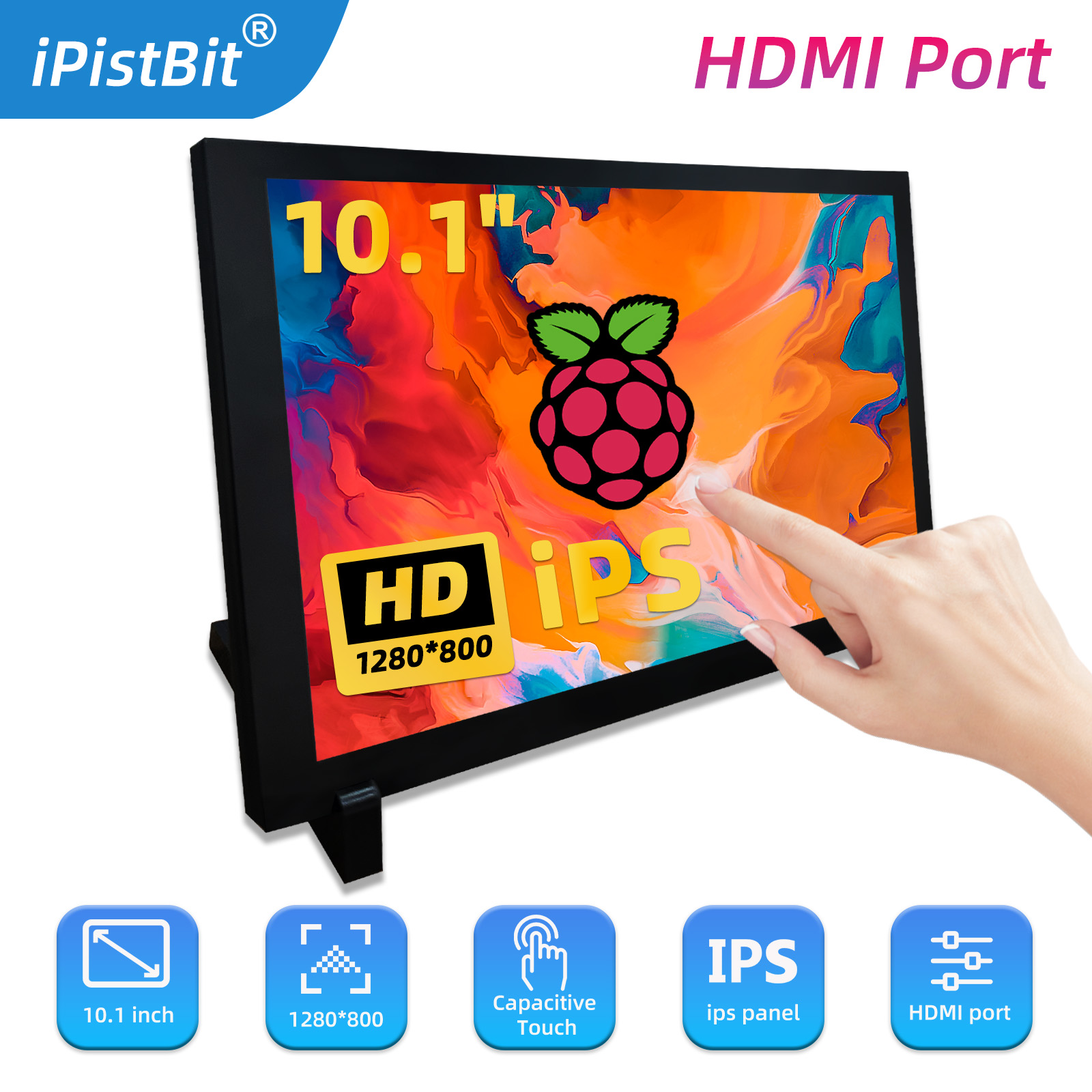10.1 inch HDMI Capacitive Touc - đánh giá và giá Raspberry Pi 10.1 Inch Capacitive Touch Screen Ips
