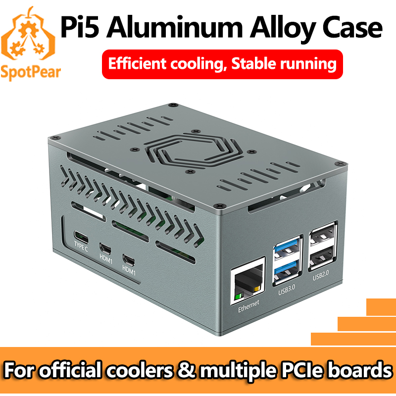 Raspberry Pi 5 Aluminum Metal  - đánh giá và giá Argon One V3 M.2 Nvme Case