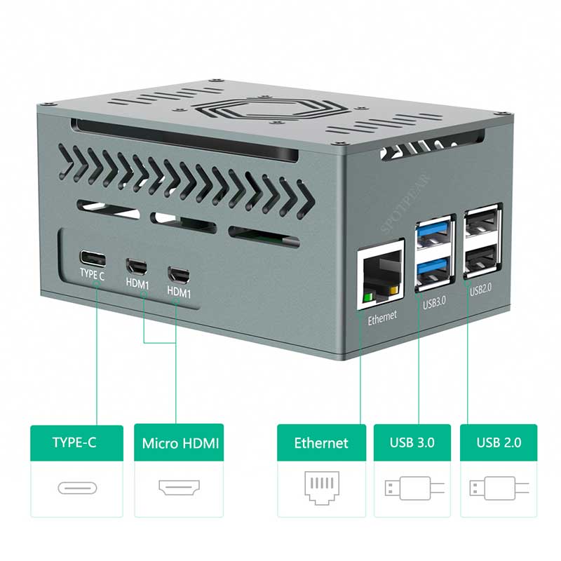 Raspberry Pi 5 Aluminum Metal  - đánh giá và giá Argon One V3 M.2 Nvme Case